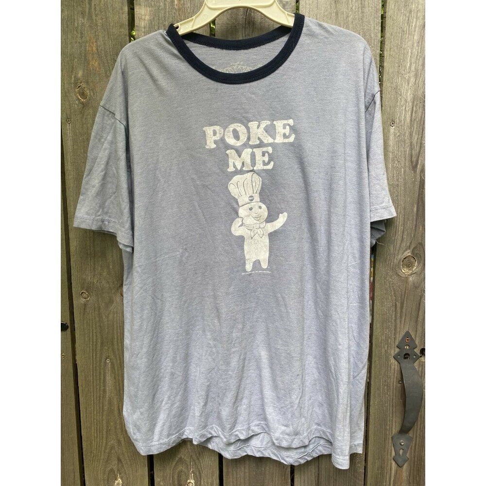 Pillsbury Doughboy Graphic T POKE‎ ME Size xl SAVVY